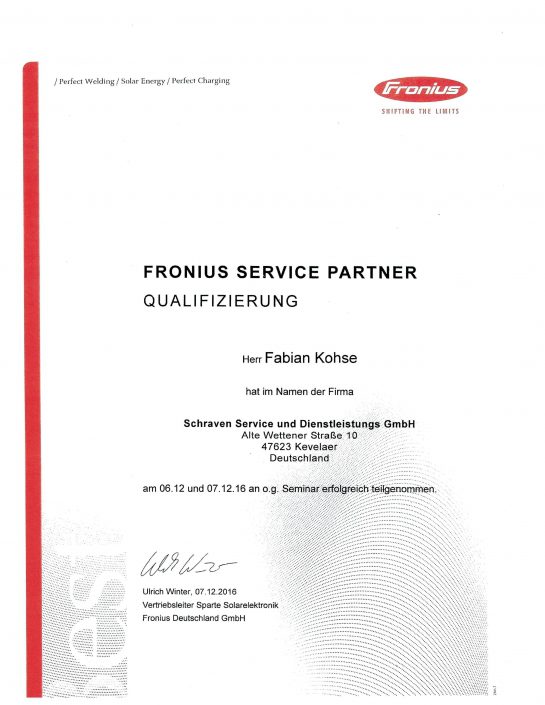 Fronius Service Partner